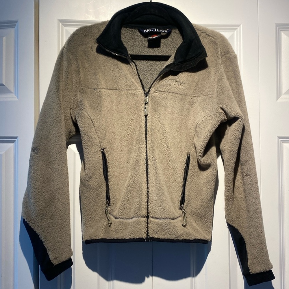 Beige Arc’teryx Full Zip Fleece Jacket